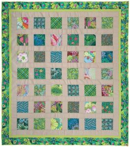 free-spirited greens quilt