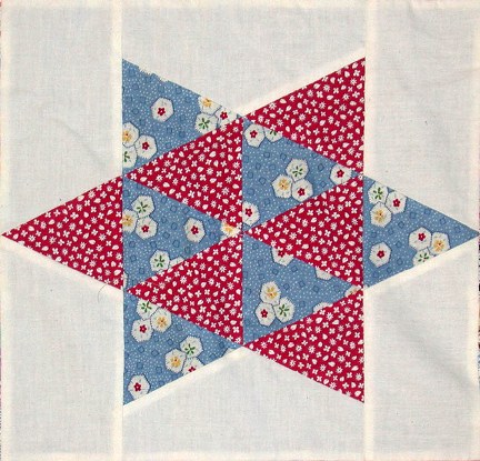 6 pointed star block