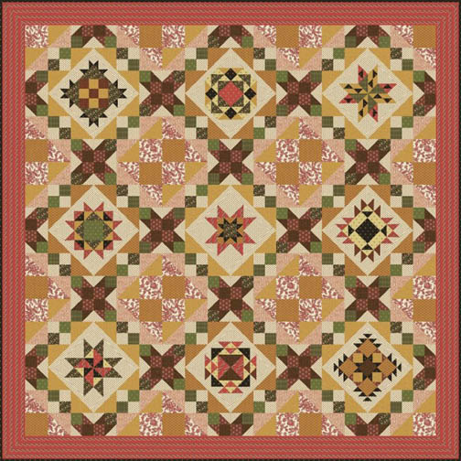 Block of the Month - Prairie Rose